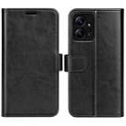 For Xiaomi Redmi Note 12 4G Global R64 Texture Horizontal Flip Leather Phone Case(Black) - 1