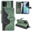 For Motorola Moto G72 Stitching Horizontal Flip Leather Phone Case(Green) - 1