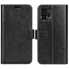 For Motorola Moto G72 R64 Texture Horizontal Flip Leather Phone Case(Black) - 1