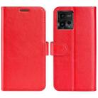 For Motorola Moto G72 R64 Texture Horizontal Flip Leather Phone Case(Red) - 1