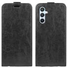 For Samsung Galaxy A54 5G R64 Texture Vertical Flip Leather Phone Case(Black) - 1