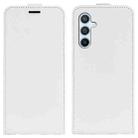 For Samsung Galaxy A54 5G R64 Texture Vertical Flip Leather Phone Case(White) - 1