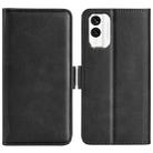 For Nokia X30 Dual-side Magnetic Buckle Horizontal Flip Leather Phone Case(Black) - 1