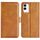 For Nokia X30 Dual-side Magnetic Buckle Horizontal Flip Leather Phone Case(Yellow) - 1