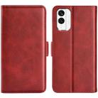 For Nokia X30 Dual-side Magnetic Buckle Horizontal Flip Leather Phone Case(Red) - 1