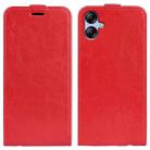 For Samsung Galaxy A04e R64 Texture Vertical Flip Leather Phone Case(Red) - 1