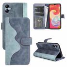 For Samsung Galaxy A04e Stitching Horizontal Flip Leather Phone Case(Blue) - 1