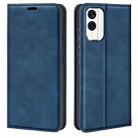 For Nokia X30 Retro-skin Magnetic Suction Leather Phone Case(Dark Blue) - 1