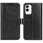 For Nokia X30 R64 Texture Horizontal Flip Leather Phone Case(Black) - 1