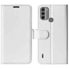 For Nokia C31 R64 Texture Horizontal Flip Leather Phone Case(White) - 1