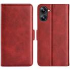 For Realme 10 4G Dual-side Magnetic Buckle Horizontal Flip Leather Phone Case(Red) - 1