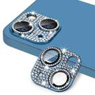 For iPhone 13 / 13 mini ENKAY Hat-Prince Blink Diamond Camera Lens Aluminium Alloy Tempered Glass Film(Blue) - 1