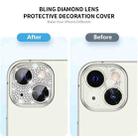 For iPhone 13 / 13 mini ENKAY Hat-Prince Blink Diamond Camera Lens Aluminium Alloy Tempered Glass Film(Blue) - 4