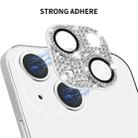 For iPhone 13 / 13 mini ENKAY Hat-Prince Blink Diamond Camera Lens Aluminium Alloy Tempered Glass Film(Silver) - 2