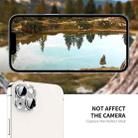 For iPhone 13 / 13 mini ENKAY Hat-Prince Blink Diamond Camera Lens Aluminium Alloy Tempered Glass Film(Silver) - 6