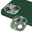 For iPhone 13 / 13 mini ENKAY Hat-Prince Blink Diamond Camera Lens Aluminium Alloy Tempered Glass Film(Dark Green) - 1
