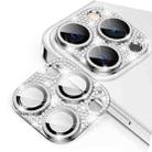 For iPhone 12 Pro ENKAY Hat-Prince Blink Diamond Camera Lens Aluminium Alloy Tempered Glass Film(Silver) - 1
