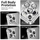 For iPhone 12 Pro ENKAY Hat-Prince Blink Diamond Camera Lens Aluminium Alloy Tempered Glass Film(Silver) - 3