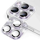 For iPhone 12 Pro ENKAY Hat-Prince Blink Diamond Camera Lens Aluminium Alloy Tempered Glass Film(LIght Purple) - 1