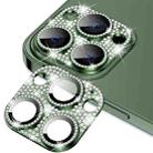 For iPhone 12 Pro ENKAY Hat-Prince Blink Diamond Camera Lens Aluminium Alloy Tempered Glass Film(Dark Green) - 1