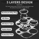 For iPhone 13 Pro / 13 Pro Max ENKAY Hat-Prince Blink Diamond Camera Lens Aluminium Alloy Tempered Glass Film(Black) - 2