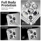 For iPhone 13 Pro / 13 Pro Max ENKAY Hat-Prince Blink Diamond Camera Lens Aluminium Alloy Tempered Glass Film(Black) - 3