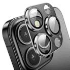 For iPhone 13 Pro / 13 Pro Max ENKAY Hat-Prince Anti-reflection Camera Lens Aluminium Alloy Tempered Glass Film(Black) - 1