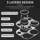 For iPhone 13 Pro / 13 Pro Max ENKAY Hat-Prince Anti-reflection Camera Lens Aluminium Alloy Tempered Glass Film(Black) - 2