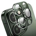 For iPhone 13 Pro / 13 Pro Max ENKAY Hat-Prince Anti-reflection Camera Lens Aluminium Alloy Tempered Glass Film(Dark Green) - 1