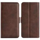 For Nokia C31 Dual-side Magnetic Buckle Horizontal Flip Leather Phone Case(Brown) - 1