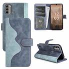 For Nokia C31 Stitching Horizontal Flip Leather Phone Case(Blue) - 1