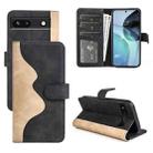 For Google Pixel 7a Stitching Horizontal Flip Leather Phone Case(Black) - 1