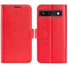 For Google Pixel 7a R64 Texture Horizontal Flip Leather Phone Case(Red) - 1