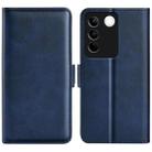 For vivo S16 / S16 Pro Dual-side Magnetic Buckle Leather Phone Case(Dark Blue) - 1