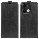 For OPPO Reno9 / Reno9 Pro R64 Texture Single Vertical Flip Leather Phone Case(Black) - 1