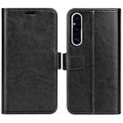 For Sony Xperia 1 V R64 Texture Horizontal Flip Leather Phone Case(Black) - 1