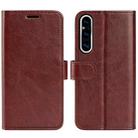 For Sony Xperia 1 V R64 Texture Horizontal Flip Leather Phone Case(Brown) - 1
