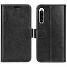 For Sony Xperia10 V R64 Texture Horizontal Flip Leather Phone Case(Black) - 1