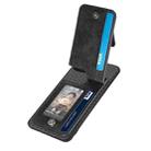 For Samsung Galaxy A22 5G Carbon Fiber Vertical Flip Zipper Phone Case(Black) - 3