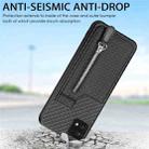 For Samsung Galaxy A22 5G Carbon Fiber Vertical Flip Zipper Phone Case(Black) - 7
