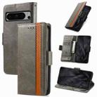 For Google Pixel 8 Pro CaseNeo Splicing Dual Magnetic Buckle Leather Phone Case(Gray) - 1