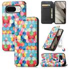 For Google Pixel 8 Pro CaseNeo Colorful Magnetic RFID Anti-theft Leather Phone Case(Colorful) - 1