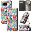 For Google Pixel 8 CaseNeo Colorful Magnetic RFID Anti-theft Leather Phone Case(Colorful) - 1