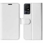 For TCL 40 SE R64 Texture Horizontal Flip Leather Phone Case(White) - 1