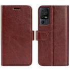 For TCL 40 SE R64 Texture Horizontal Flip Leather Phone Case(Brown) - 1