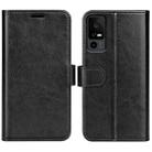 For TCL 40R R64 Texture Horizontal Flip Leather Phone Case(Black) - 1