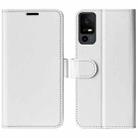 For TCL 40R R64 Texture Horizontal Flip Leather Phone Case(White) - 1