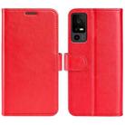 For TCL 40R R64 Texture Horizontal Flip Leather Phone Case(Red) - 1