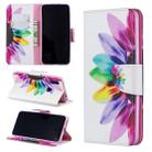 Colored Drawing Pattern Horizontal Flip Leather Case for Xiaomi Redmi 7,with Holder & Card Slots & Wallet(Sunflower) - 1