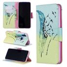 Colored Drawing Pattern Horizontal Flip Leather Case for Xiaomi Redmi 7,with Holder & Card Slots & Wallet(Feather Bird) - 1